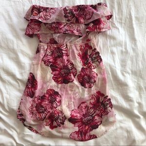 Roxy pink strapless dress